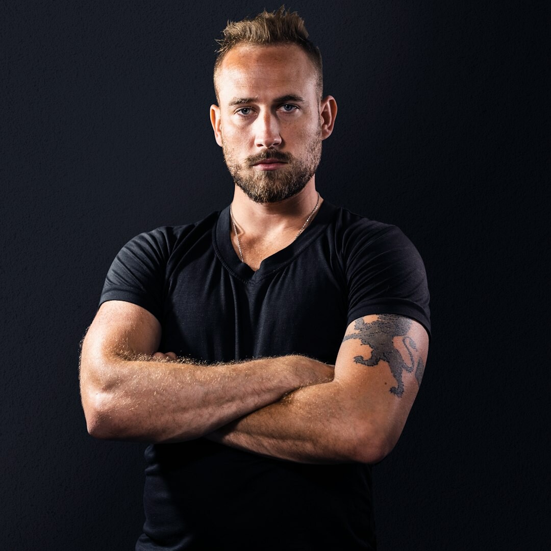 Professional man media trainer with confident expression
